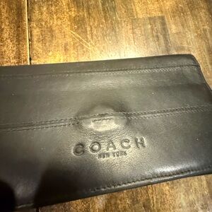 Coach Soft Black Leather Wallet